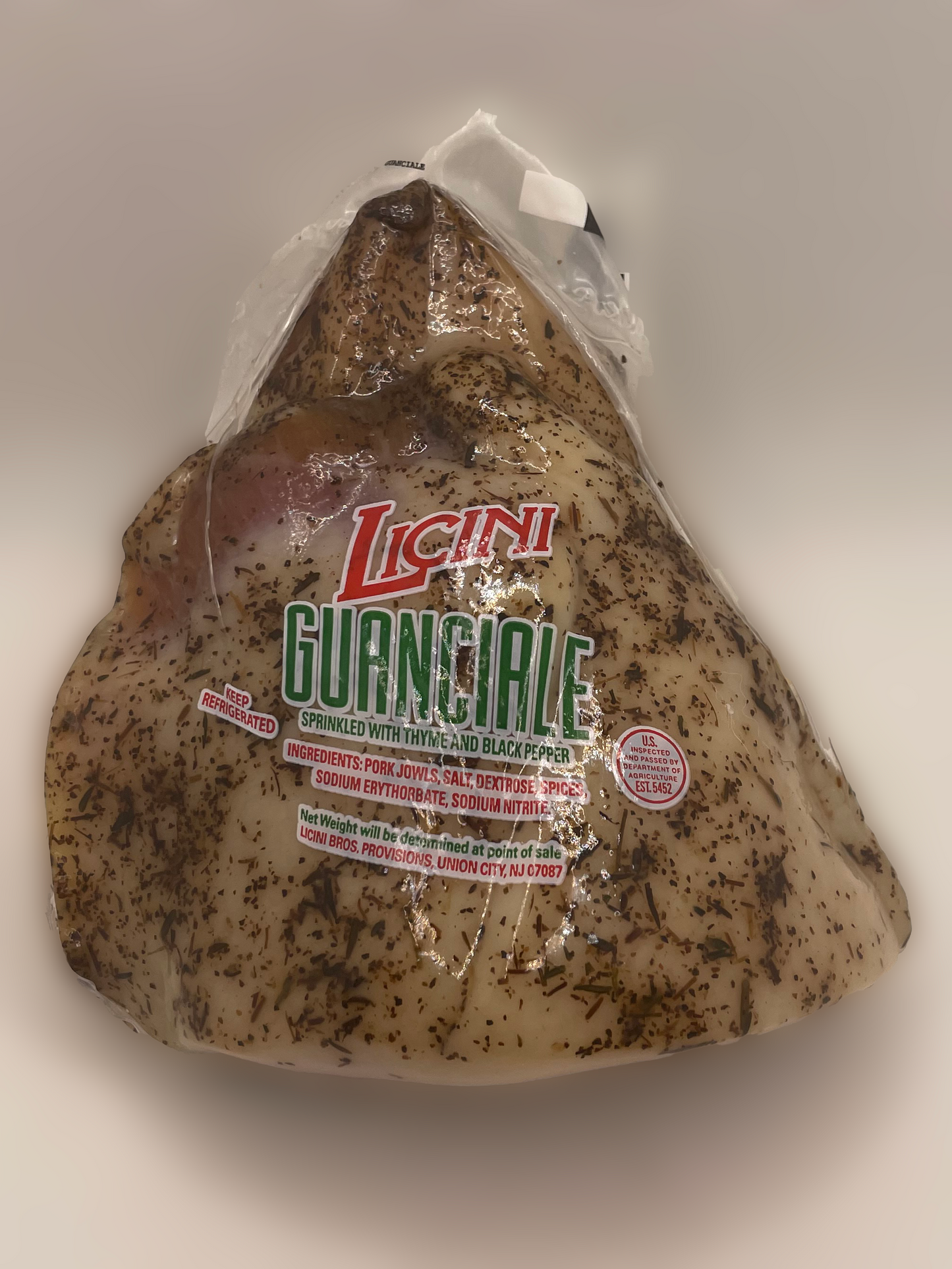 Licini Brothers Guanciale